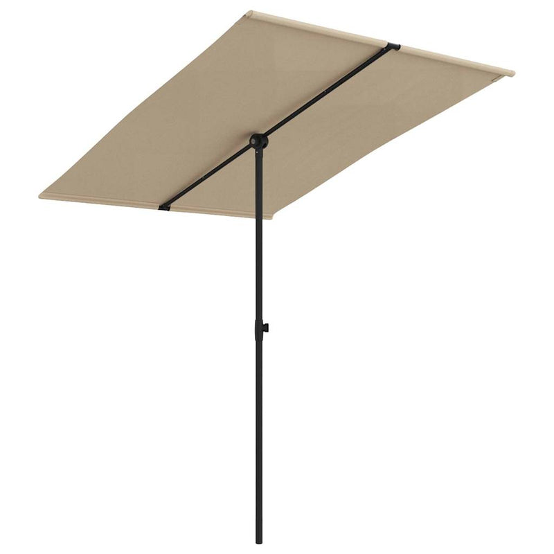 Load image into Gallery viewer, Vidaxl parasol met aluminium paal 2x1,5 m taupe