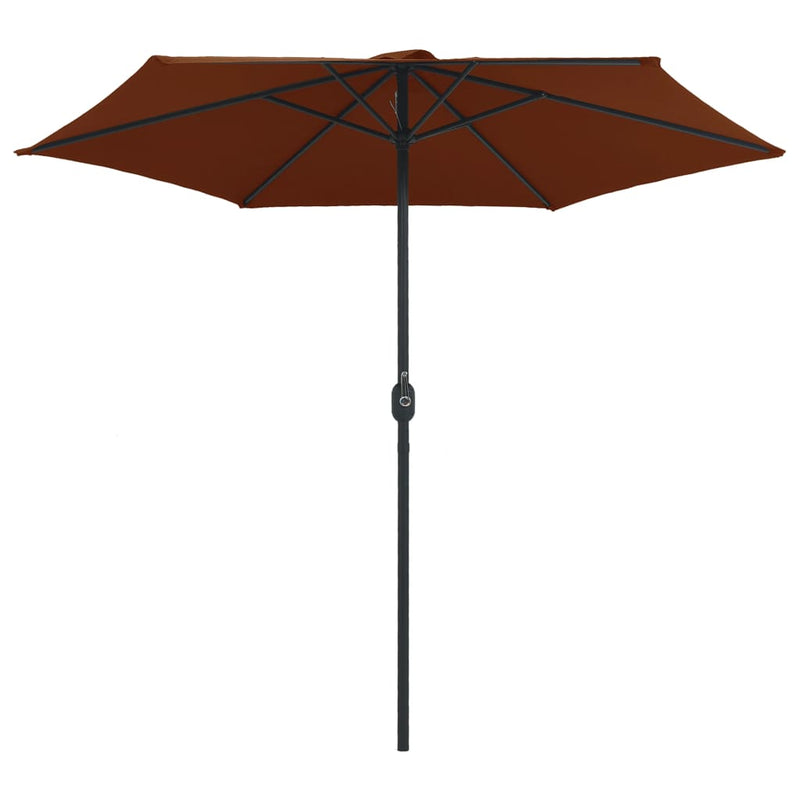 Load image into Gallery viewer, Vidaxl parasol met aluminium paal 270x246 cm terracottakleurig