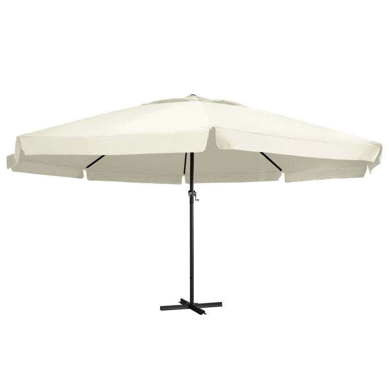 Load image into Gallery viewer, Vidaxl parasol met aluminium paal 600 cm zandwit