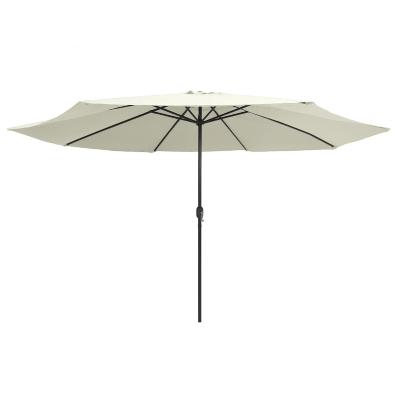 Load image into Gallery viewer, VidaXL Parasol met metalen paal 390 cm zandwit