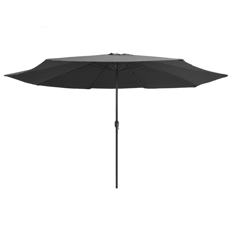 Load image into Gallery viewer, VidaXL Parasol met metalen paal 390 cm antracietkleurig