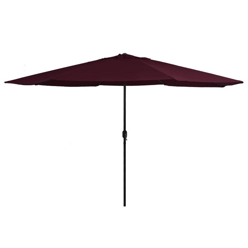 Load image into Gallery viewer, VidaXL Parasol met metalen paal 390 cm bordeauxrood