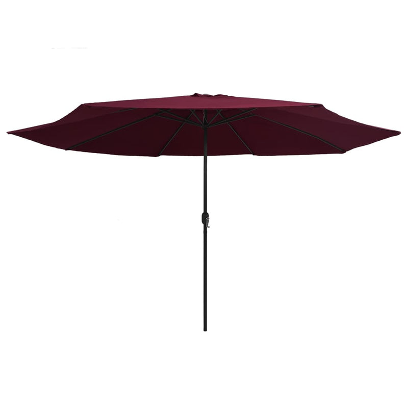 Load image into Gallery viewer, VidaXL Parasol met metalen paal 390 cm bordeauxrood