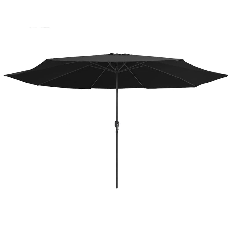 Load image into Gallery viewer, VidaXL Parasol met metalen paal 390 cm zwart