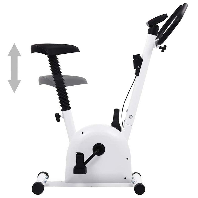 Afbeelding laden in galerijviewer, Vidaxl hometrainer met bandweerstand wit