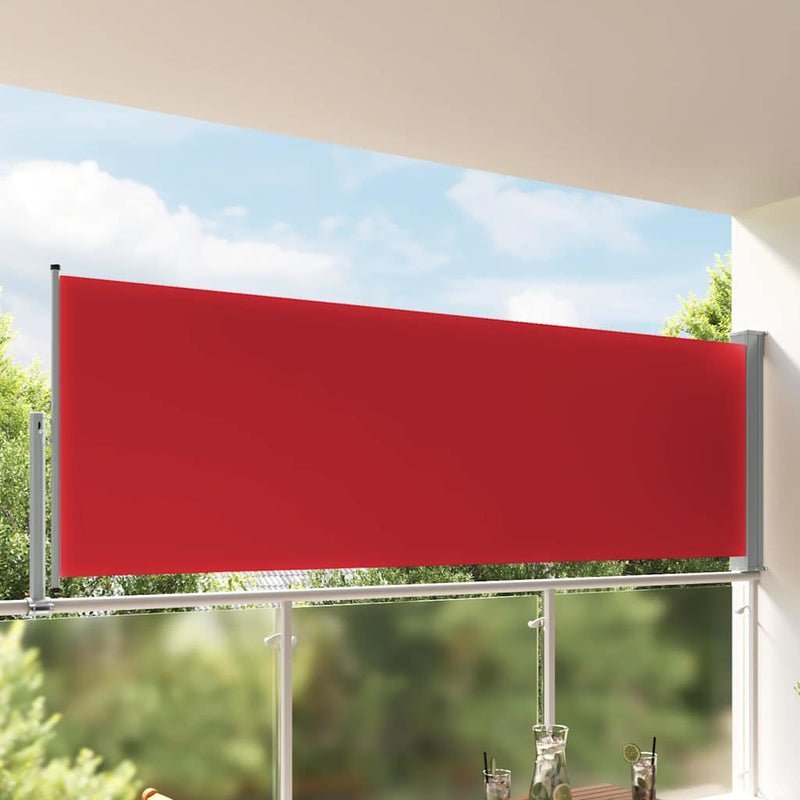 Load image into Gallery viewer, Vidaxl tuinscherm uittrekbaar 120x300 cm rood