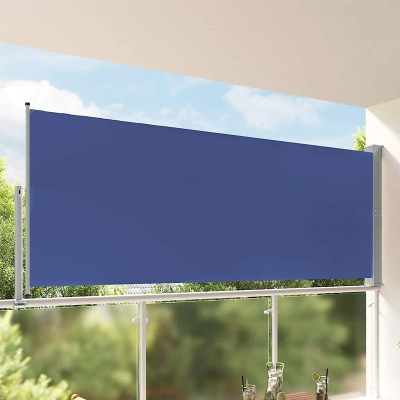 Load image into Gallery viewer, VidaXL Tuinscherm uittrekbaar 140x300 cm blauw
