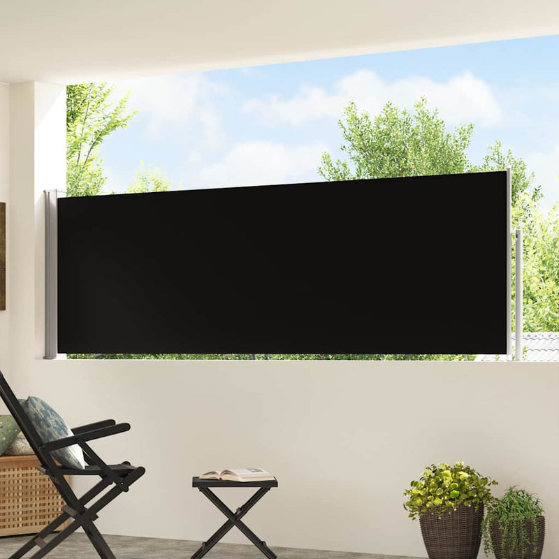 Load image into Gallery viewer, Vidaxl tuinscherm uittrekbaar 100x500 cm zwart