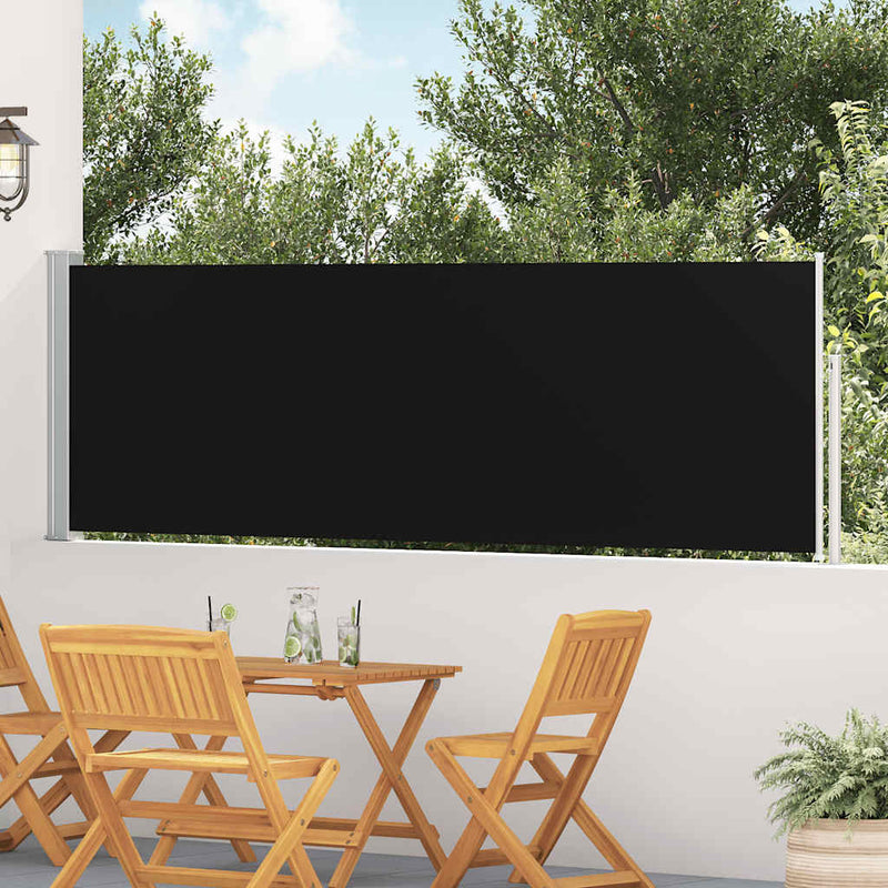 Load image into Gallery viewer, Vidaxl tuinscherm uittrekbaar 100x500 cm zwart