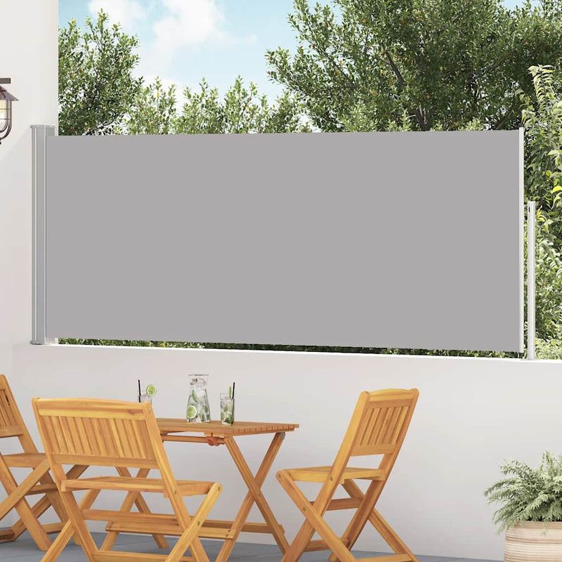 Load image into Gallery viewer, Vidaxl tuinscherm uittrekbaar 120x500 cm grijs