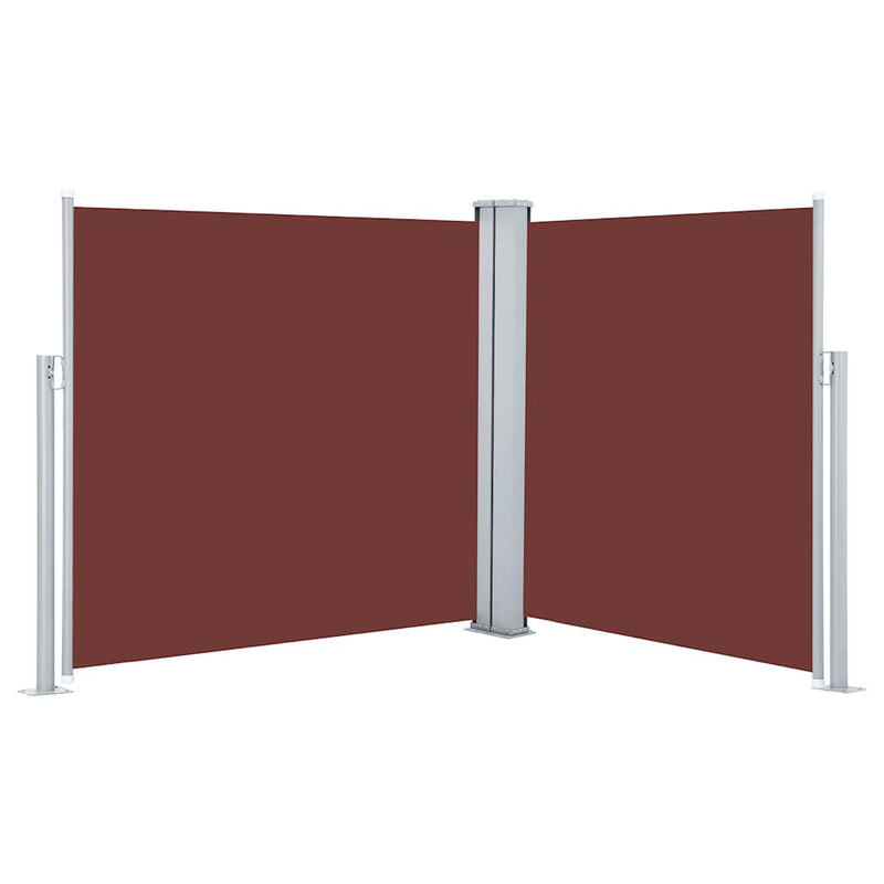 Load image into Gallery viewer, Vidaxl windscherm uittrekbaar 100x600 cm bruin