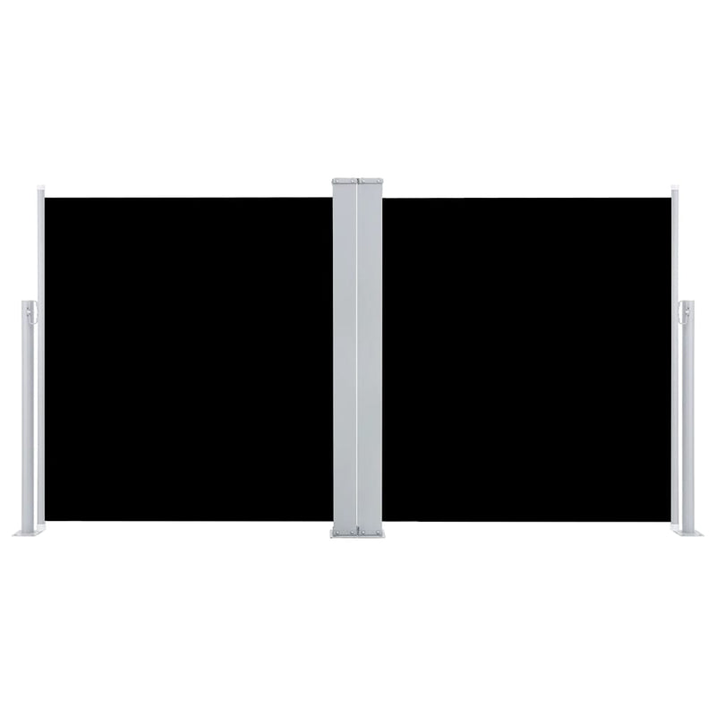 Load image into Gallery viewer, Vidaxl windscherm uittrekbaar 120x600 cm zwart