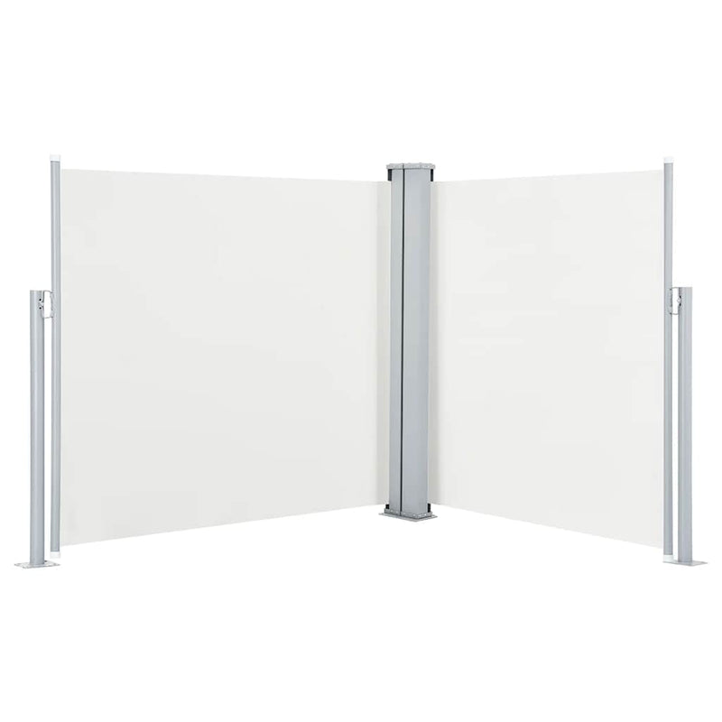 Load image into Gallery viewer, Vidaxl windscherm uittrekbaar 120x600 cm crème