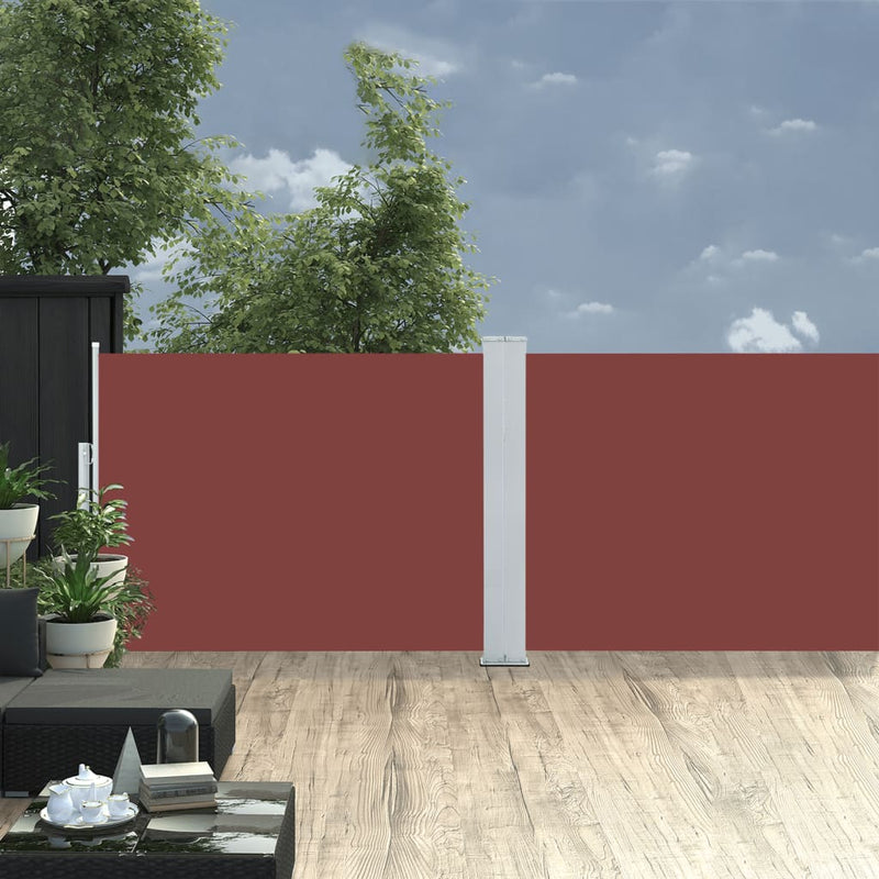 Load image into Gallery viewer, Vidaxl windscherm uittrekbaar 100x1000 cm bruin