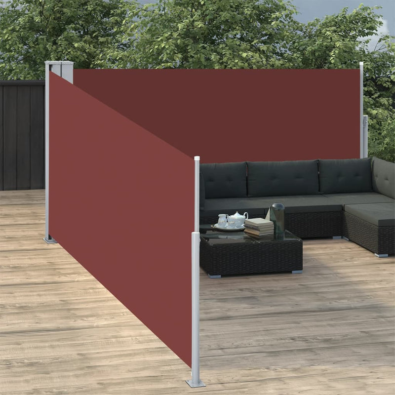 Load image into Gallery viewer, Vidaxl windscherm uittrekbaar 100x1000 cm bruin