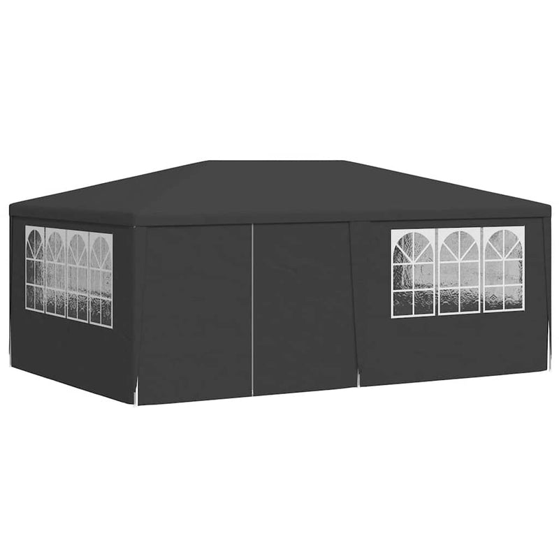 Load image into Gallery viewer, Vidaxl partytent met zijwanden professioneel 90 g m² 4x6 m antraciet