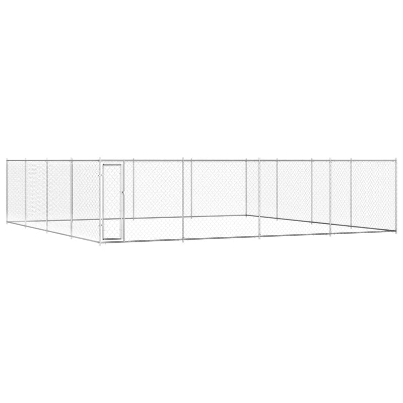 Load image into Gallery viewer, VidaXL Hondenkennel voor buiten 760x760x185 cm gegalvaniseerd staal