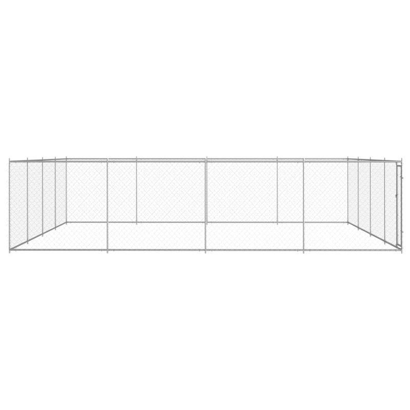 Load image into Gallery viewer, VidaXL Hondenkennel voor buiten 760x760x185 cm gegalvaniseerd staal