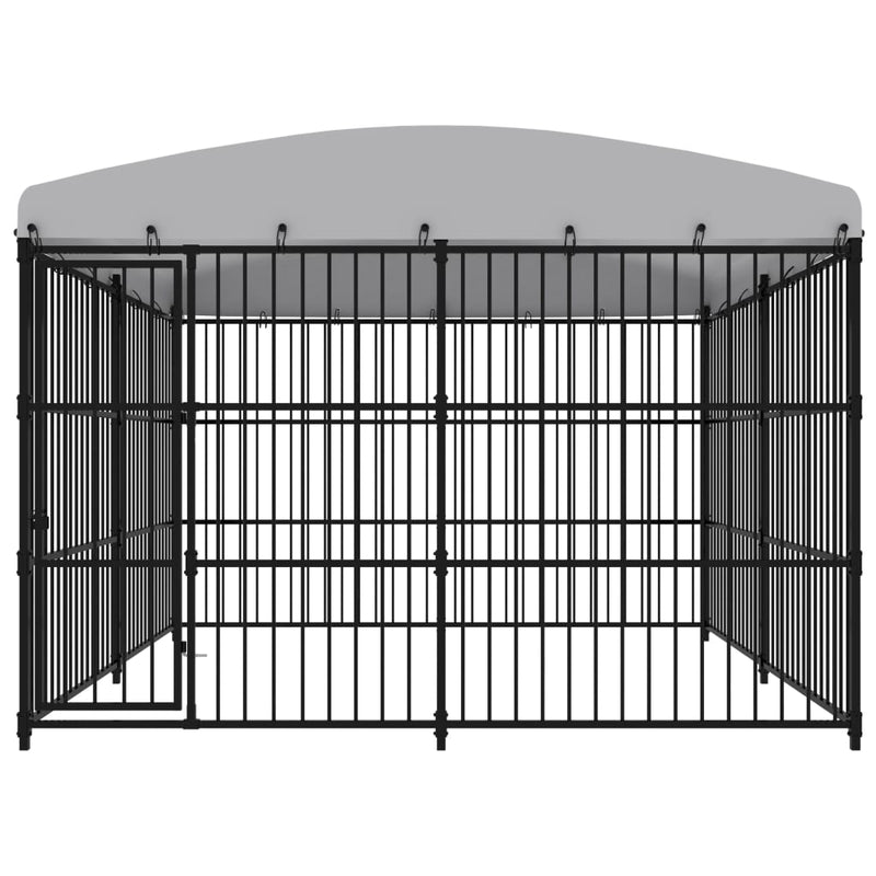 Load image into Gallery viewer, VidaXL Hondenkennel voor buiten met dak 300x300x210 cm