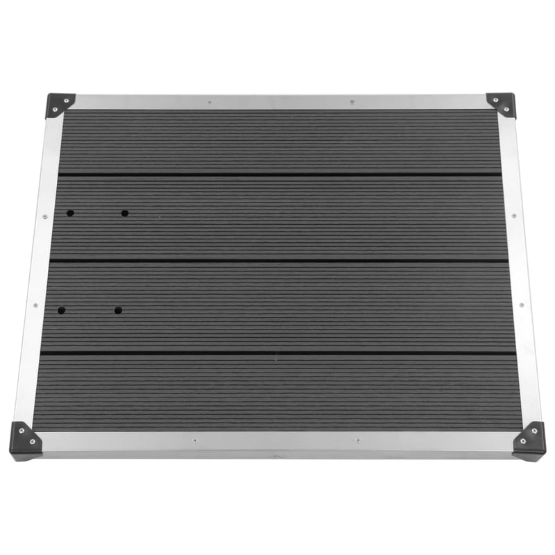 Load image into Gallery viewer, Vidaxl buitendouchebak 80x62 cm hkc roestvrij staal grijs