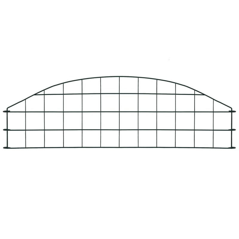 Load image into Gallery viewer, Vidaxl schuttingset gebogen 77,3x26 cm groen