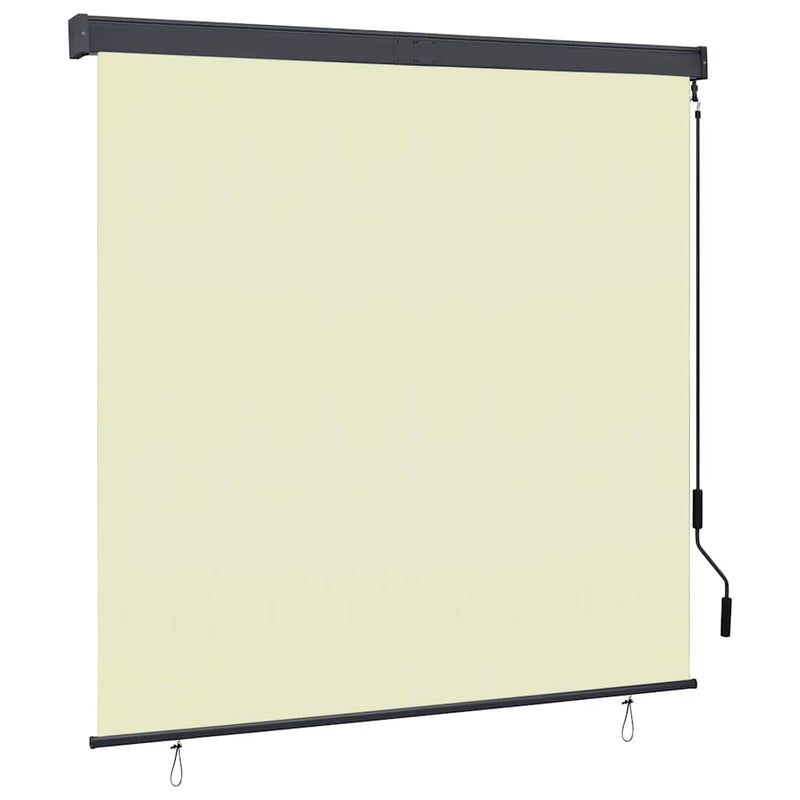 Afbeelding laden in galerijviewer, Vidaxl rolgordijn voor buiten 160x250 cm crème