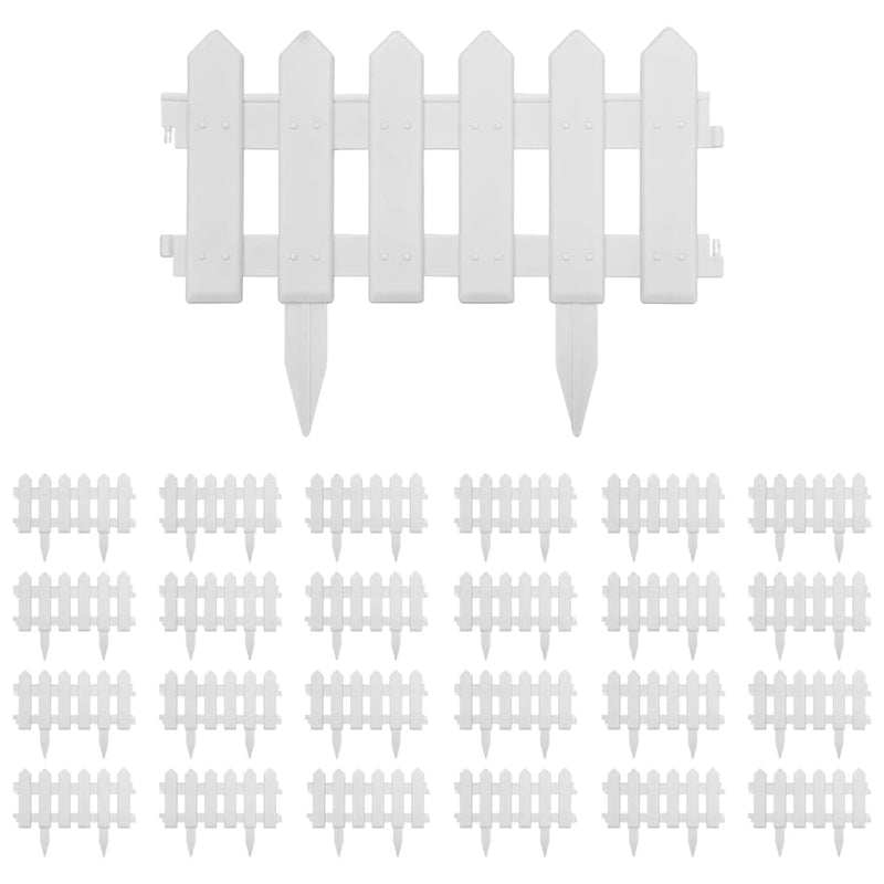 Load image into Gallery viewer, Vidaxl gazonranden 25 st 10 m pp wit