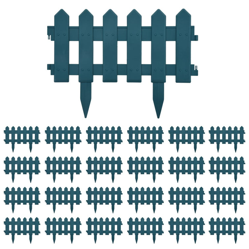 Load image into Gallery viewer, Vidaxl gazonranden 25 st 10 m pp groen