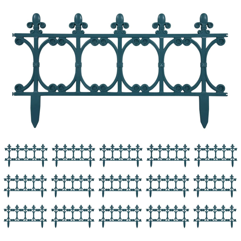 Load image into Gallery viewer, Vidaxl gazonranden 16 st 10 m pp groen