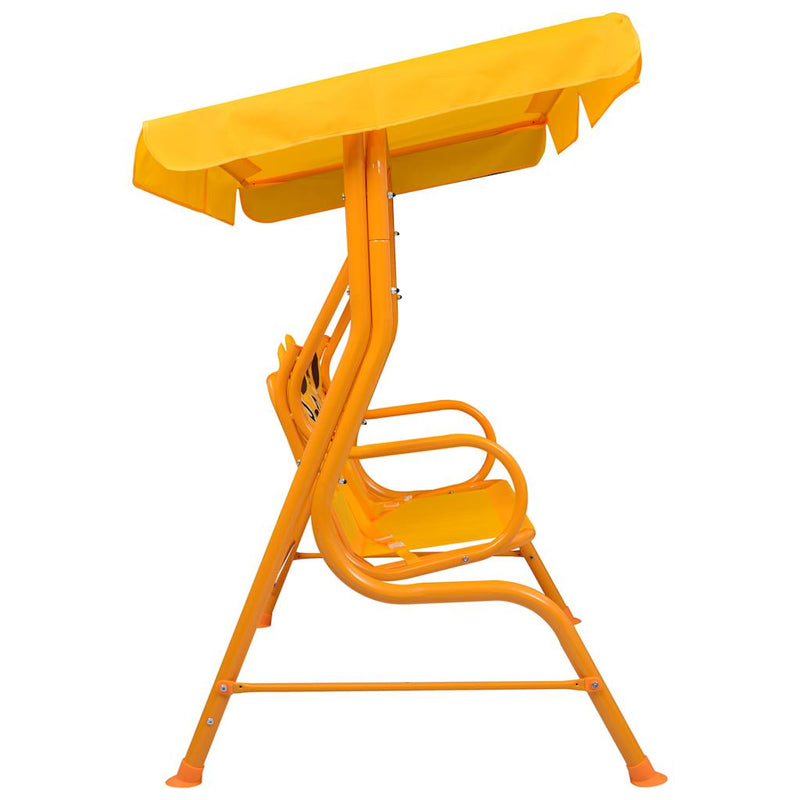 Load image into Gallery viewer, Vidaxl kinderschommelbank 115x75x110 cm stof geel