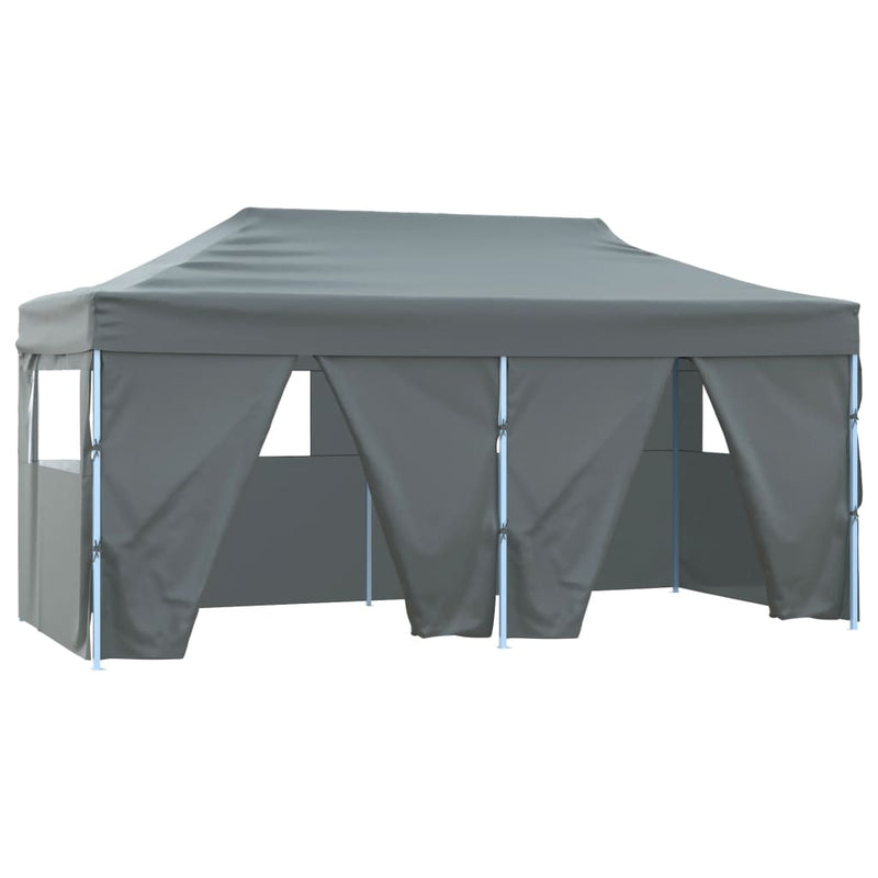 Load image into Gallery viewer, VidaXL Partytent met 4 zijwanden inklapbaar 3x6 m staal antraciet