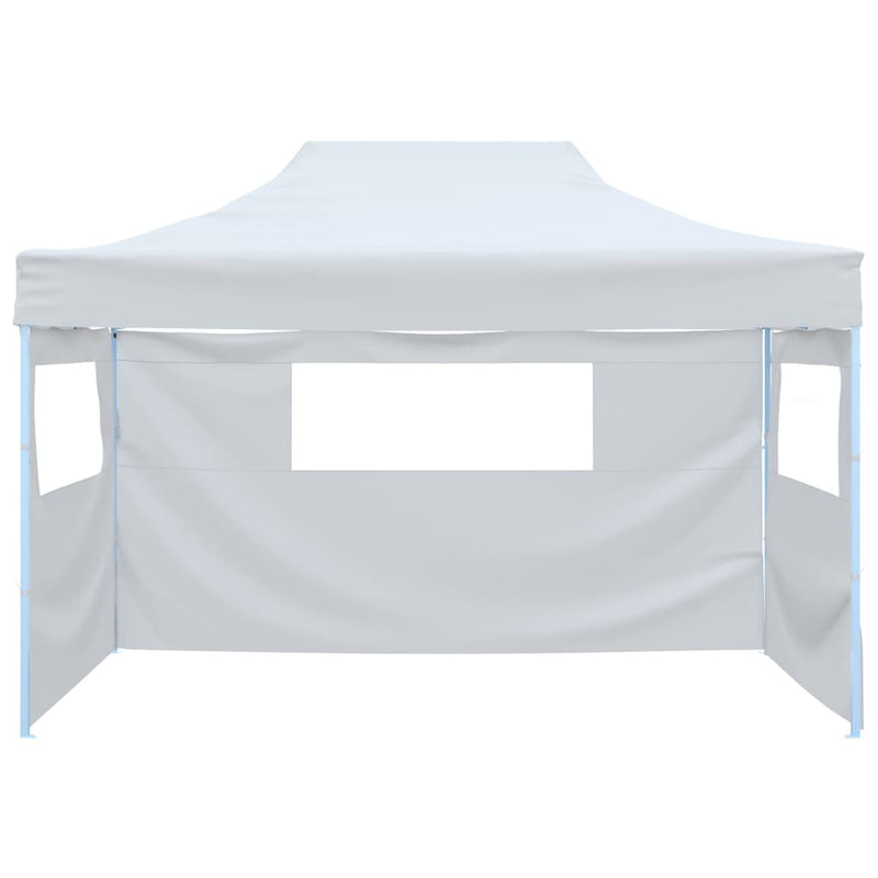 Load image into Gallery viewer, Vidaxl partytent met 3 zijwanden inklapbaar 3x4,5 m wit