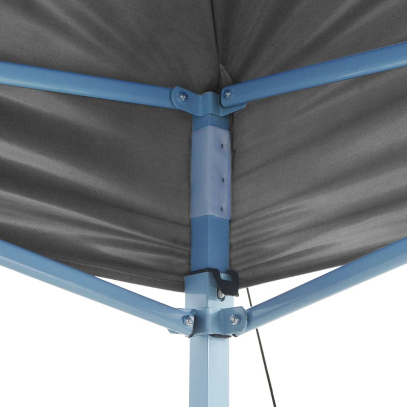 Load image into Gallery viewer, Vidaxl partytent met 2 zijwanden inklapbaar 2x2 m staal antraciet