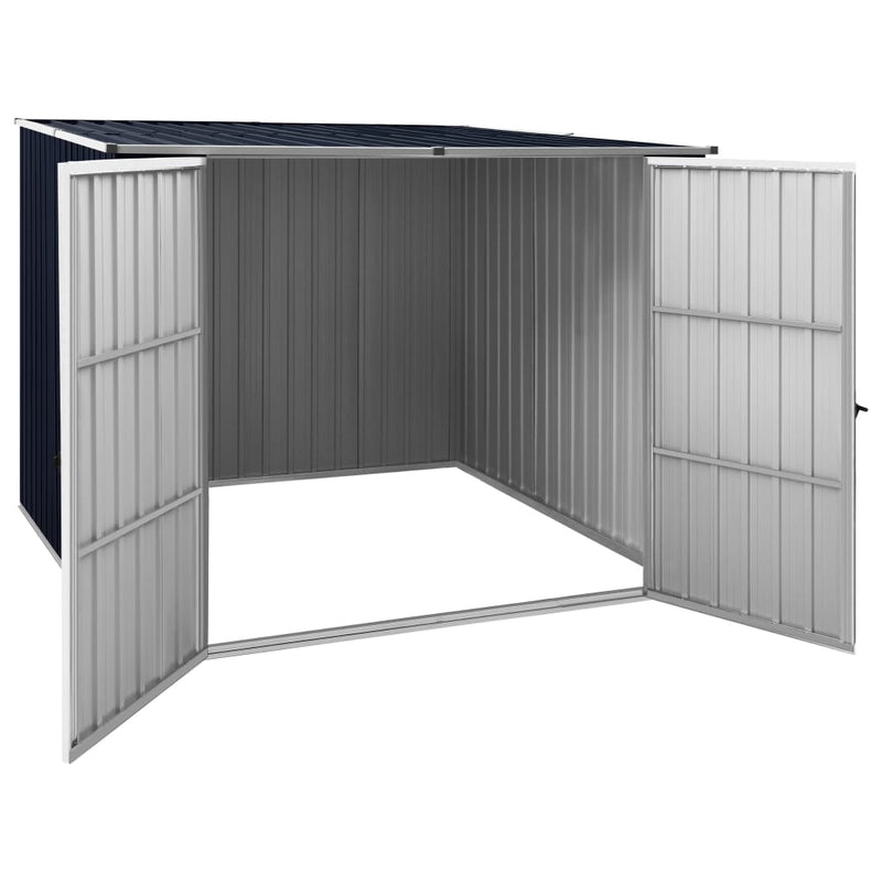 Load image into Gallery viewer, VidaXL Tuinschuur 195x198x159 cm gegalvaniseerd staal antraciet
