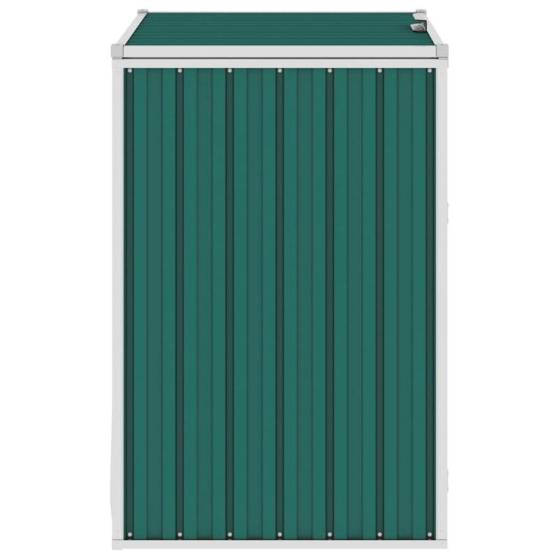 Load image into Gallery viewer, Vidaxl afvalbakberging 72x81x121 cm staal groen