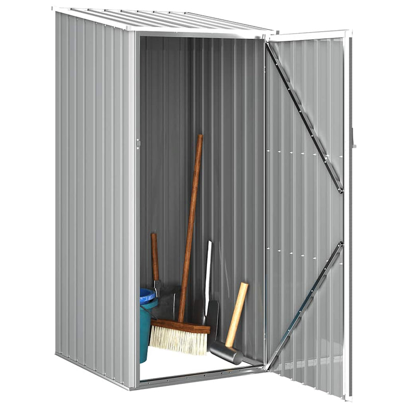 Afbeelding laden in galerijviewer, Vidaxl tuinschuur 87x98x159 cm gegalvaniseerd staal grijs
