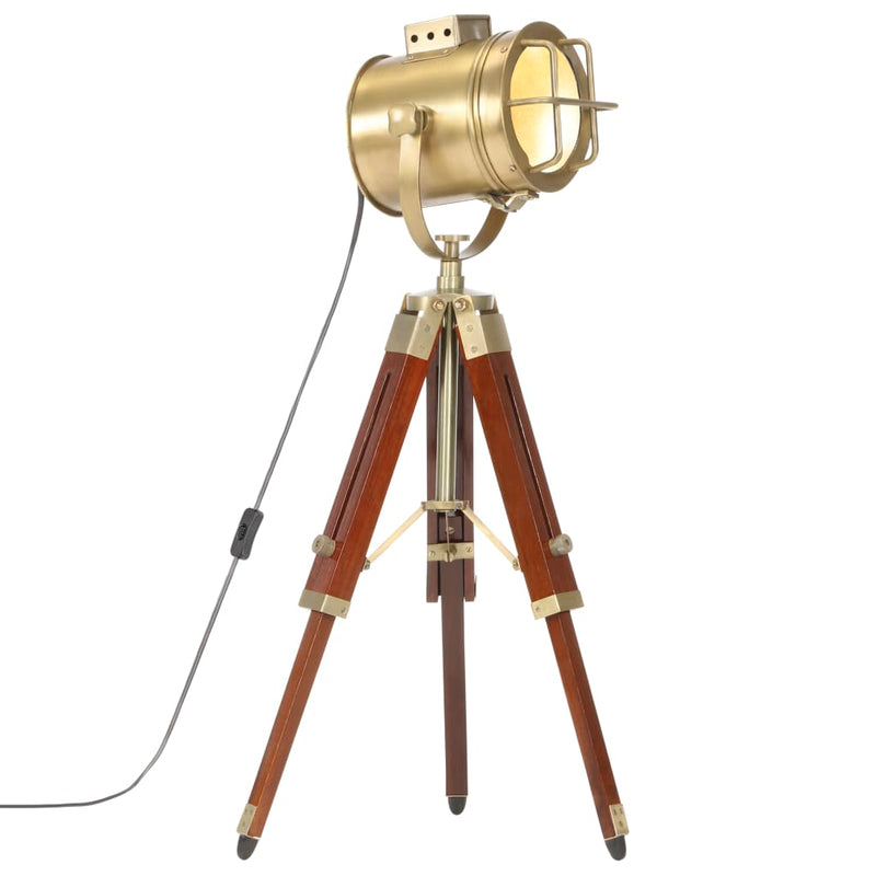 Load image into Gallery viewer, Vidaxl vloerlamp driepoot 69 cm massief mangohout