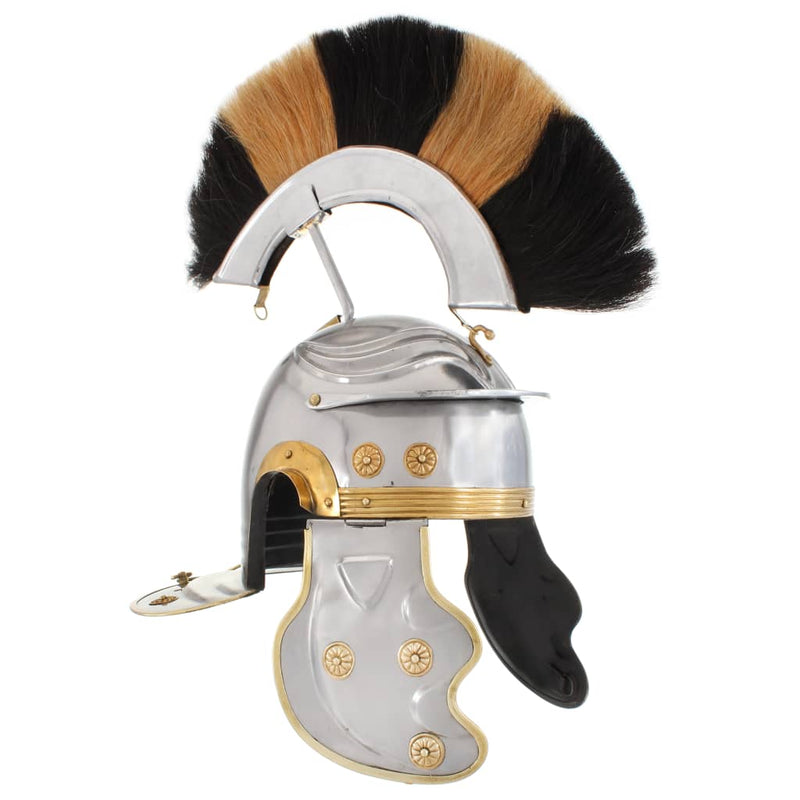 Load image into Gallery viewer, Vidaxl soldatenhelm romeins replica larp staal zilverkleurig