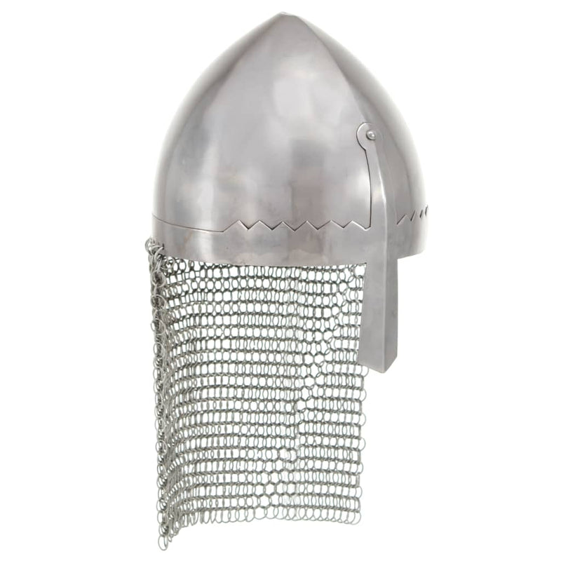Load image into Gallery viewer, Vidaxl ridderhelm replica larp staal zilverkleurig
