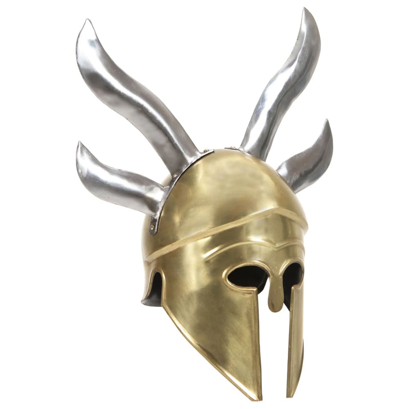 Load image into Gallery viewer, Vidaxl soldatenhelm grieks replica larp staal messingkleurig