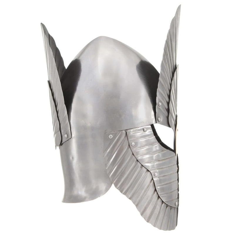 Load image into Gallery viewer, Vidaxl ridderhelm middeleeuws replica larp staal zilverkleurig