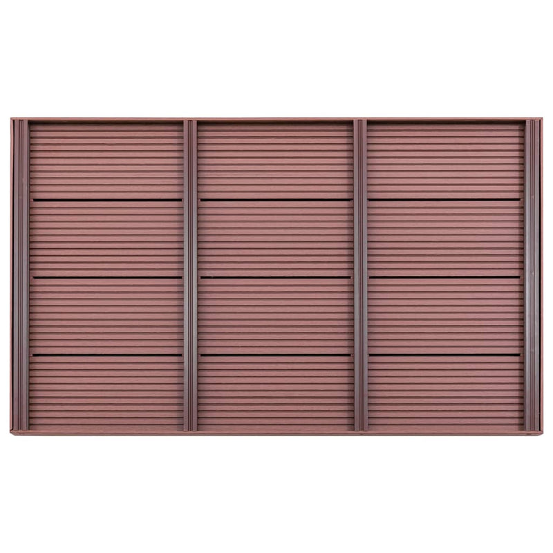 Load image into Gallery viewer, Vidaxl vloerelement voor solardouche 101x63x5,5 cm hkc bruin