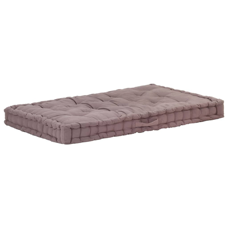 Load image into Gallery viewer, VidaXL Palletvloerkussen 120x80x10 cm katoen taupe