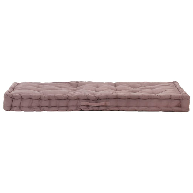 Load image into Gallery viewer, VidaXL Palletvloerkussen 120x80x10 cm katoen taupe
