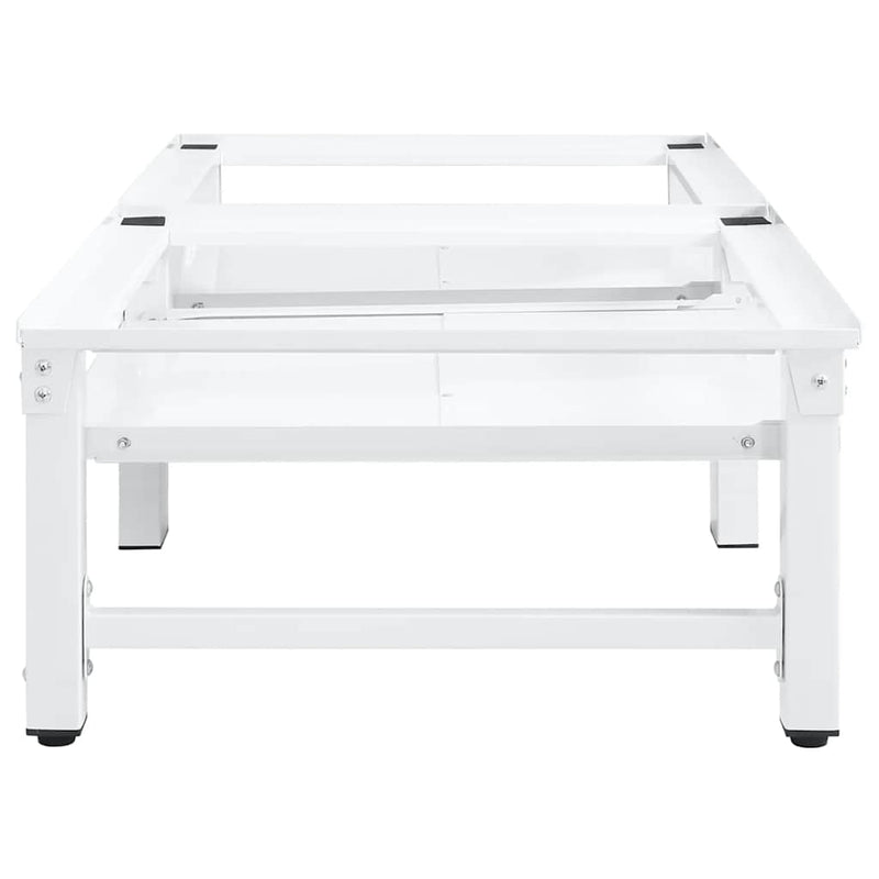 Load image into Gallery viewer, Vidaxl wasmachine- en drogerverhoger met uittrekbare schappen wit