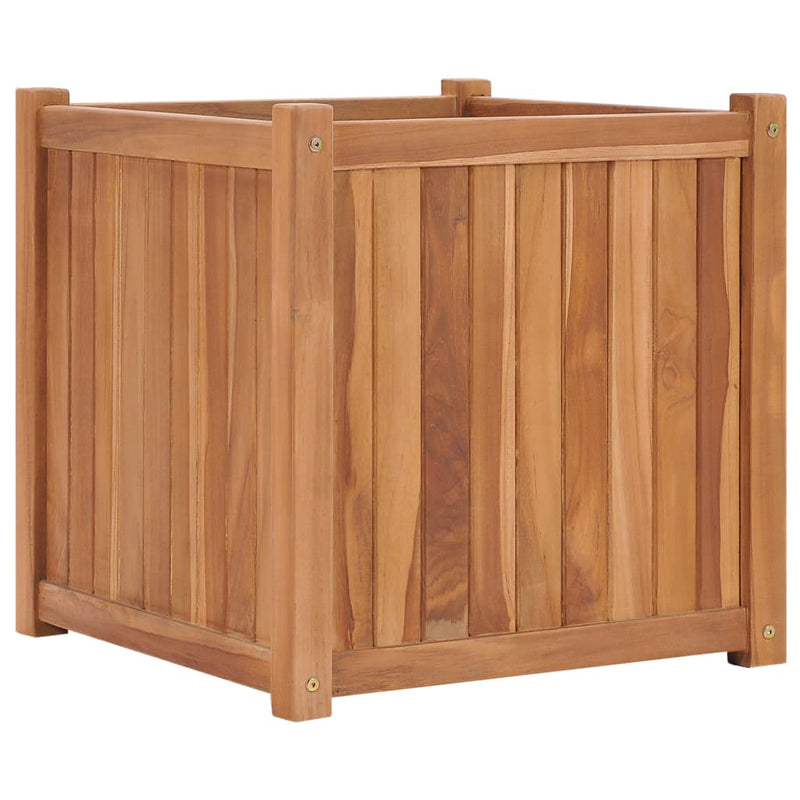 Load image into Gallery viewer, Vidaxl plantenbak verhoogd 50x50x50 cm massief teakhout