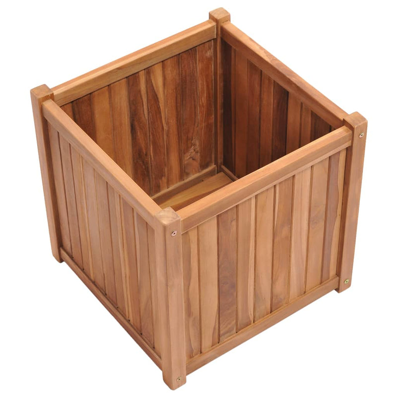 Load image into Gallery viewer, Vidaxl plantenbak verhoogd 50x50x50 cm massief teakhout