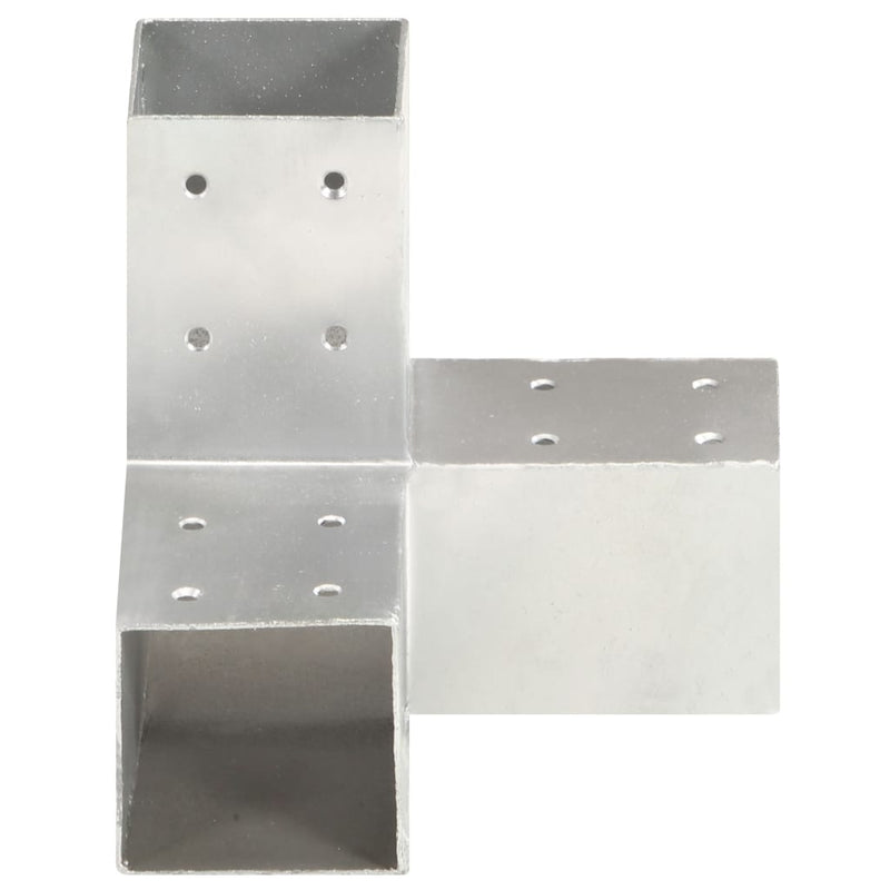 Load image into Gallery viewer, Vidaxl paalverbindingen 4 st y-vorm 81x81 mm gegalvaniseerd metaal