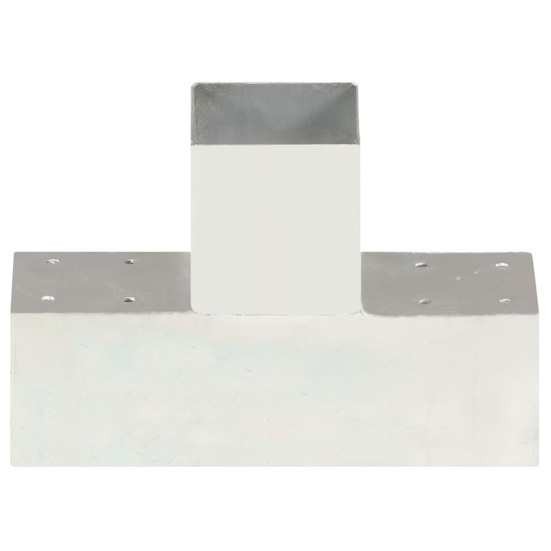Load image into Gallery viewer, Vidaxl paalverbinding t-vorm 91x91 mm gegalvaniseerd metaal