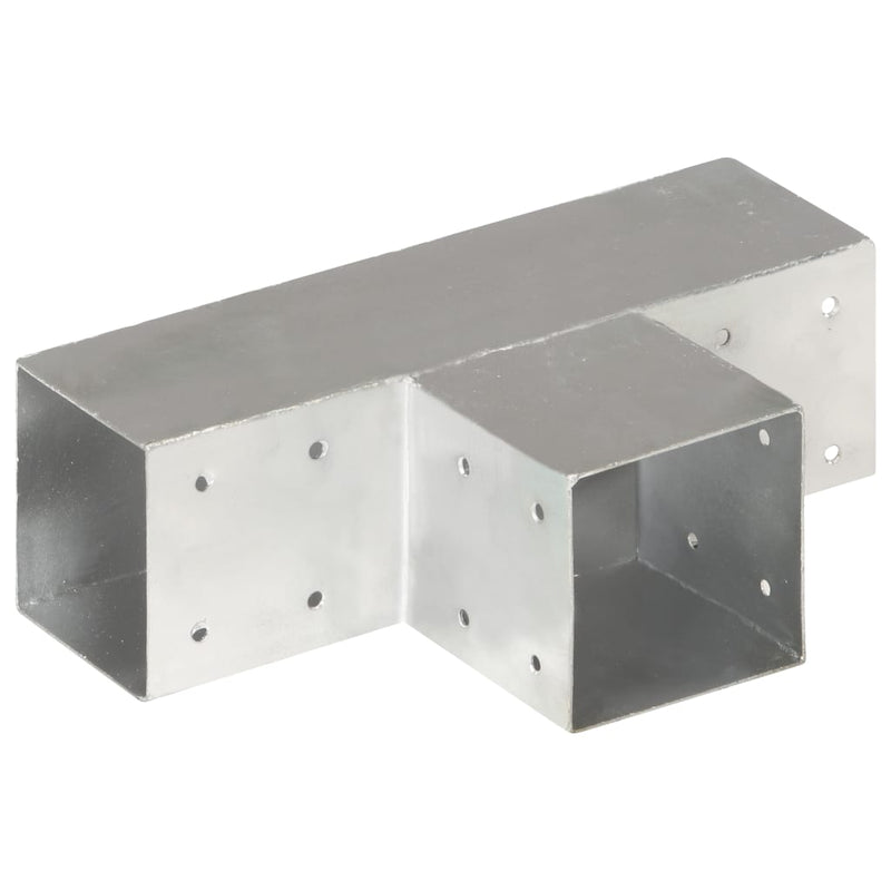 Load image into Gallery viewer, Vidaxl paalverbinding t-vorm 91x91 mm gegalvaniseerd metaal